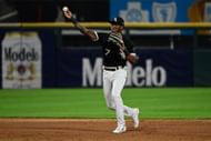 Tim Anderson during a Minnesota Twins v Chicago White Sox MLB game.